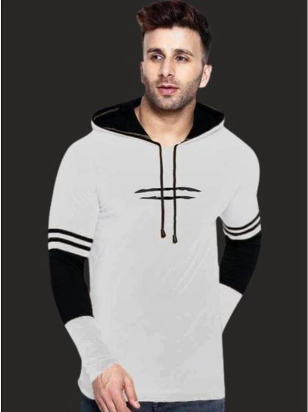 Winter Hoodie For Boys And Men's  - Silver, M