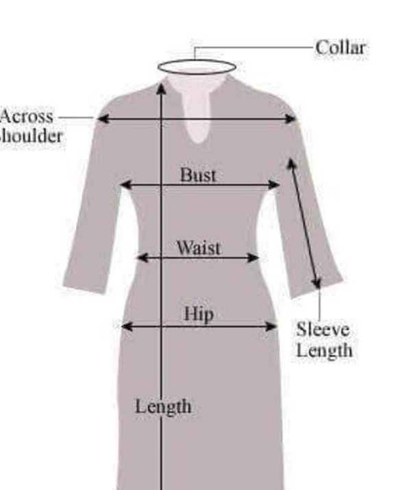 White Leaf Design Kurti - Mercury, 4XL