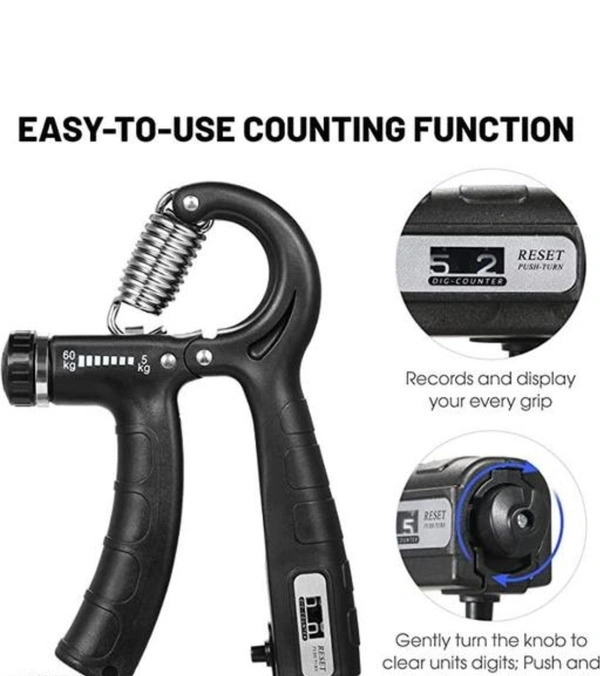 Hangripper 60 Kg For Boys And Men's  - Free Size, Black