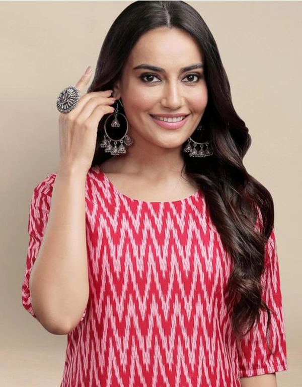 Pink Style Kurti  - Pink Flamingo, Xl