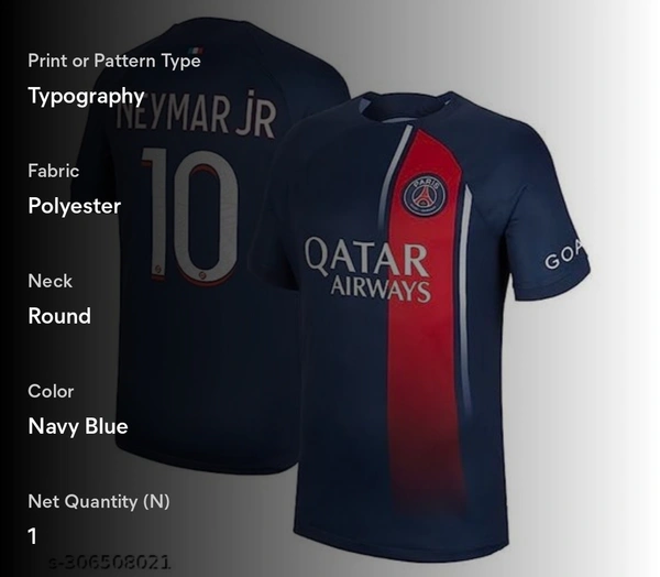 Neymar Junior PSG Jersey No.10 - S
