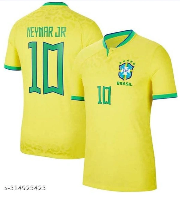 Neymar Junior Brazil Jersey No. 10 - Yellow, 14-15