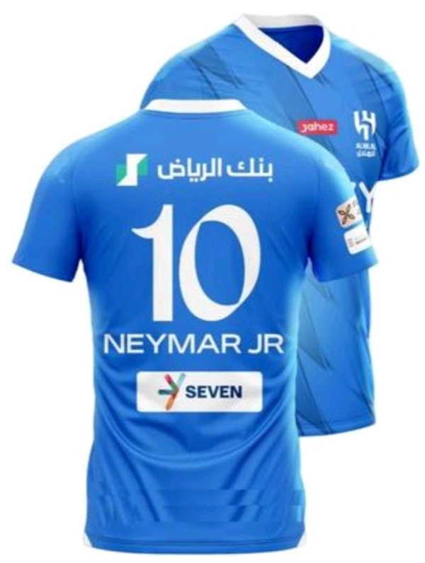 Neymar Junior Al Hilal Home Jersey No.10 - sky blue, L