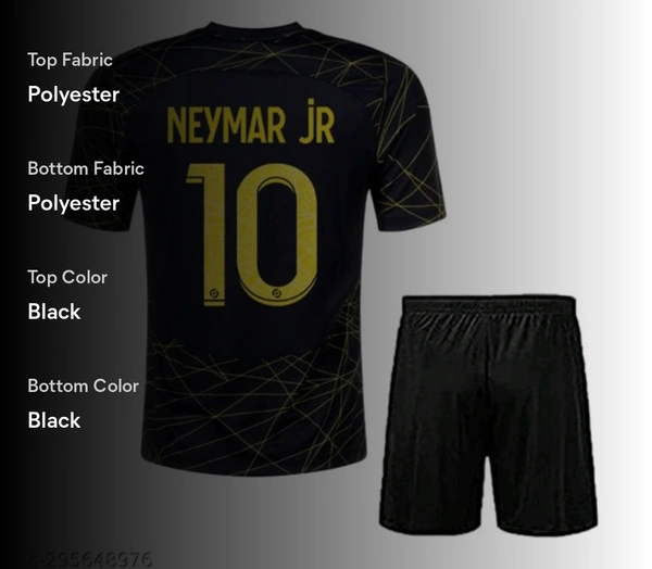 Neymar Junior PSG Away Jersey No.10 - Black, 15-16