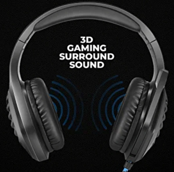 Cosmic Byte COSMIC BYTE GS430 GAMING HEADPHONE WITH RGB LIGHT AND NOICE CANCELATION TECHNOLOGY  - Black