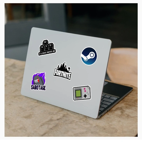 CodersParadise Gaming Stickers Pack Of- 50 Pieces, WaterProof Long-lasting Stickers 