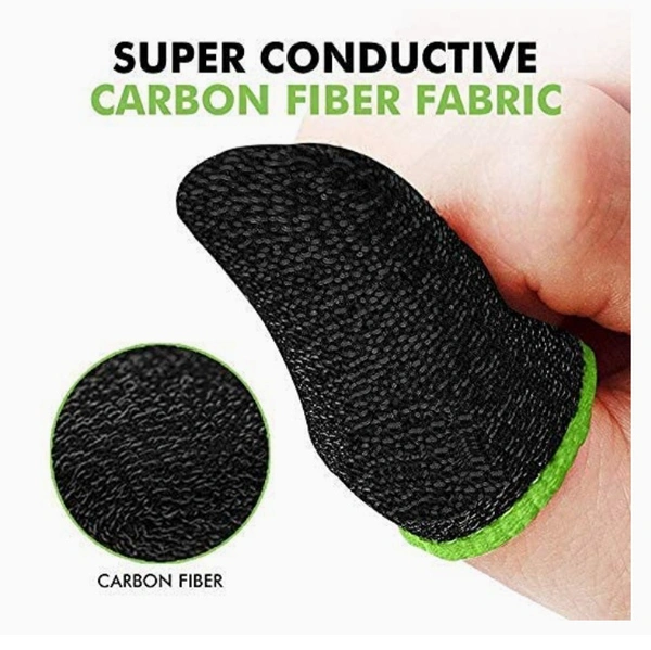 Inefable® (10 Pcs with Black Pouch) Pubg Anti-Slip Thumb Sleeve, Slip-Proof Sweat-Proof Professional Touch Screen Thumbs Finger Sleeve for Pubg Mobile Phone Game Gaming Gloves Multi Colour