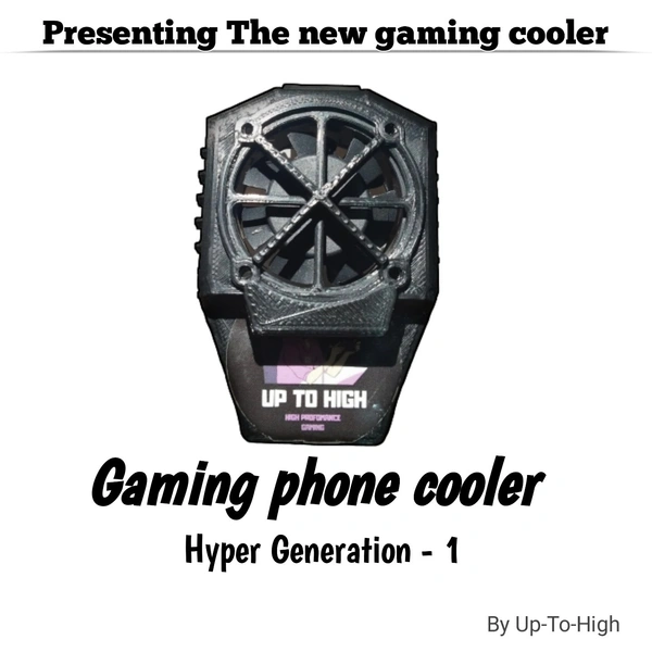 Up-To-High  Gaming Phone Cooler Hyper Generation - 1 By Up-To-High  - Black