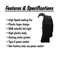 Up-To-High  Gaming Phone Cooler Hyper Generation - 1 By Up-To-High  - Black