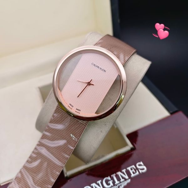 Calvin Klein Sefer Belt  High Quality Ladies Watch - Pink