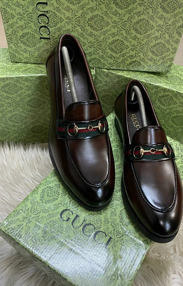 GUCCI Buckle Mocassins - Morocco Brown, Uk.7  Uk.10