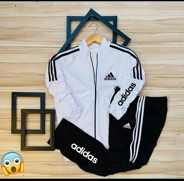 Adidas Fully Stretchable Track Suit - Black, Xxl