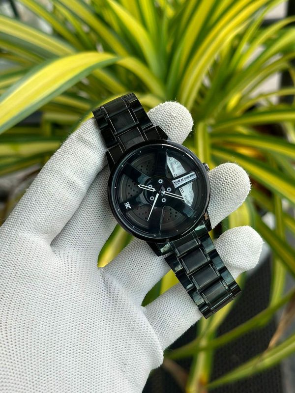 Premium Quality Black Strap Smart Watch - White