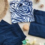 Casual 3- Piece Coord Set - Midnight Blue, 31, 23, 38