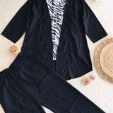 Casual 3- Piece Coord Set - Black, 31