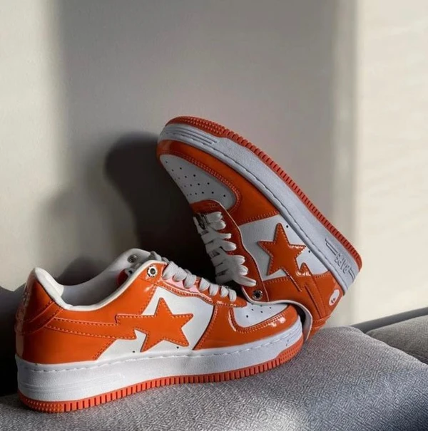 A Bhathing Ape Bape Sta M2 Orange - Web Orange, 41