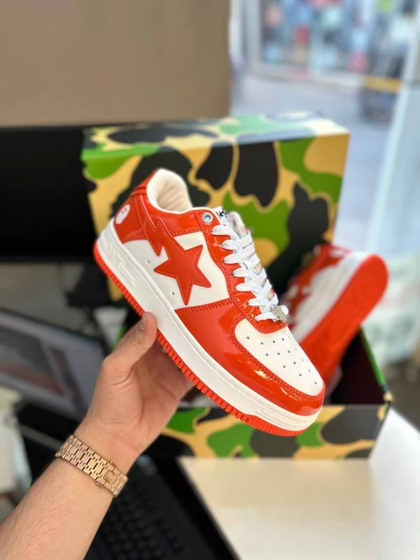 A Bhathing Ape Bape Sta M2 Orange - Web Orange, 44