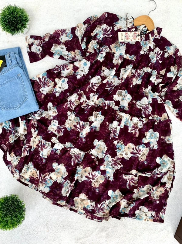 TRENDING OUTFIT ON BLOOMING PRINT - XL