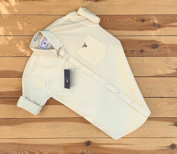 GANT GAND Trending Plain Shirt - Baja White, XL42