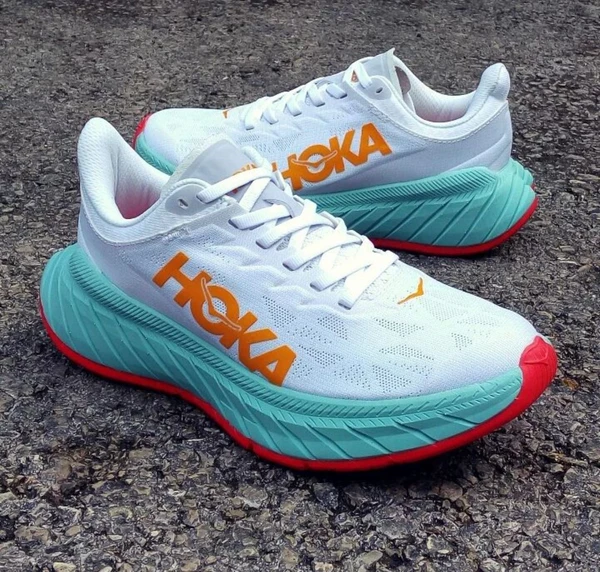 Hoka Carbon X2 White Orange - White, 41