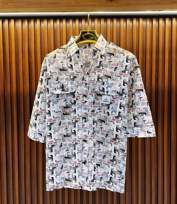 High Quality Stitching N Buttons Popcorn Shirt - M