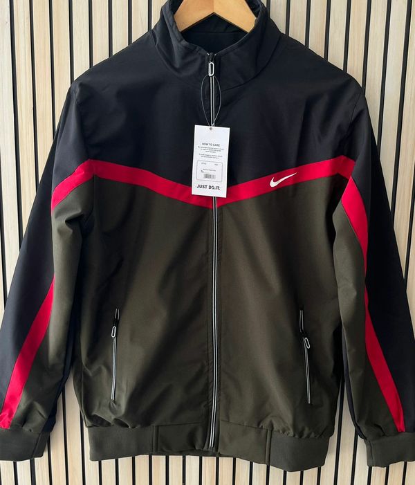 Nike Windcheter Jacket - Gray Asparagus, M