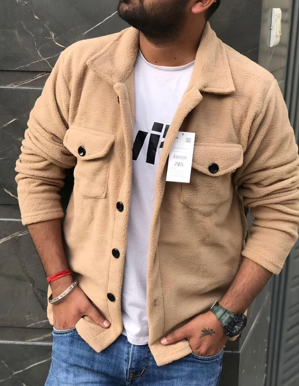 Zara 2023 Very Premium Quality Zara Jackets Article - Tan, M