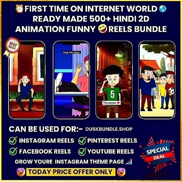 Animation Funny Instagram Reels Bundle Download