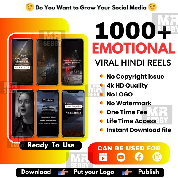 1000+ Emotion Videos Instagram Reels Bundle Download