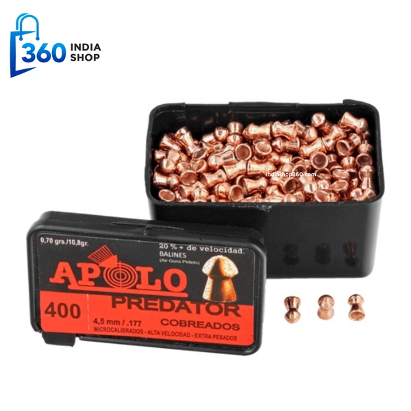 Apolo Predator Copper AirGun Pellets .177/4.5 mm, 400 pcs 0.70g/10.0gr