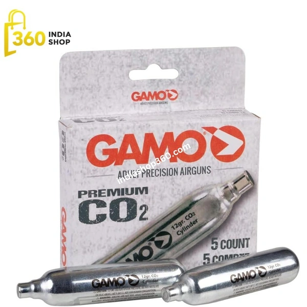 Gamo 12g CO2 Imported Cartridges (Pack of 5) Made In Hungry