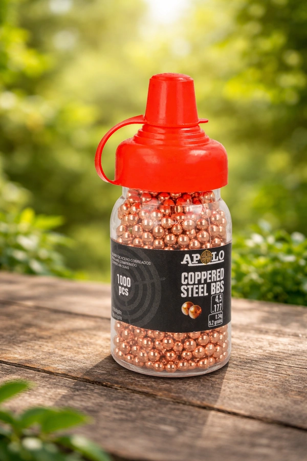 Apolo Copper Steel BBs .177 / 4.5 mm, 1000 pcs