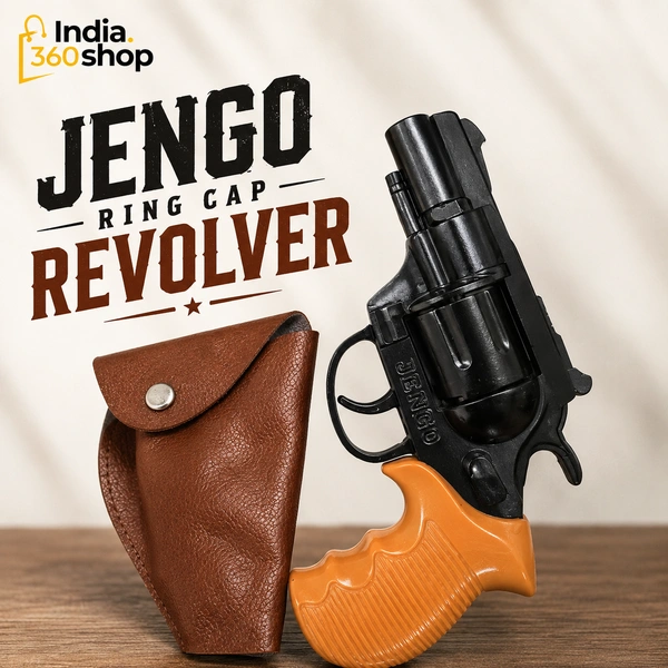 Jengo 8 Shot Ring Cap Revolver For Kids - Black