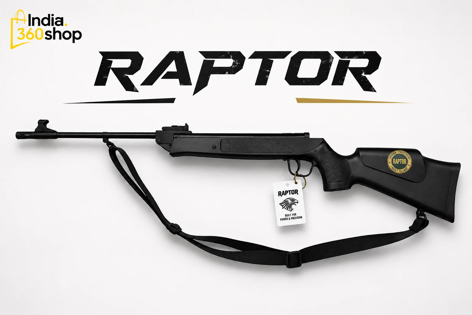 Black Beauty Raptor Air Rifle | 2 Box Pallets Free | Long Distance Range