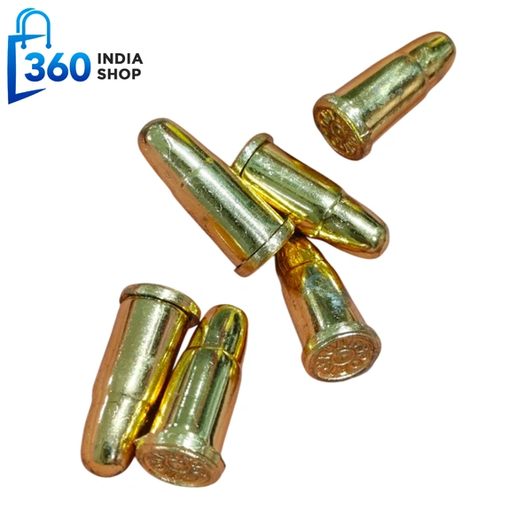 20 9MM Fake Dummy Metallic Bullets