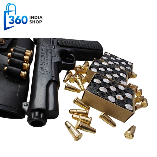 World War Black Sound Gun | Combo Price | Cork Gun With 6 Golden Bullets