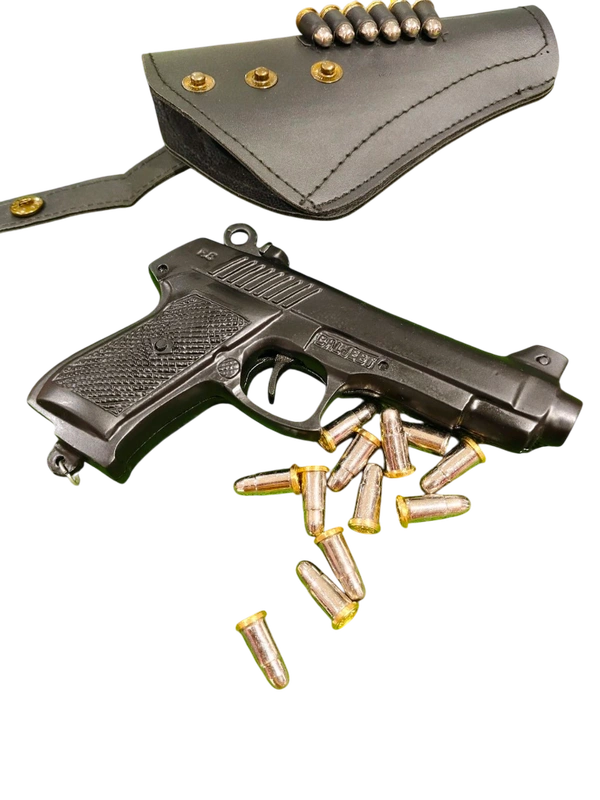 Kehar 9mm Cork Gun | Kahar Sound Cork Gun Matt Black Edition With Cover And 6 Dummy Bullets