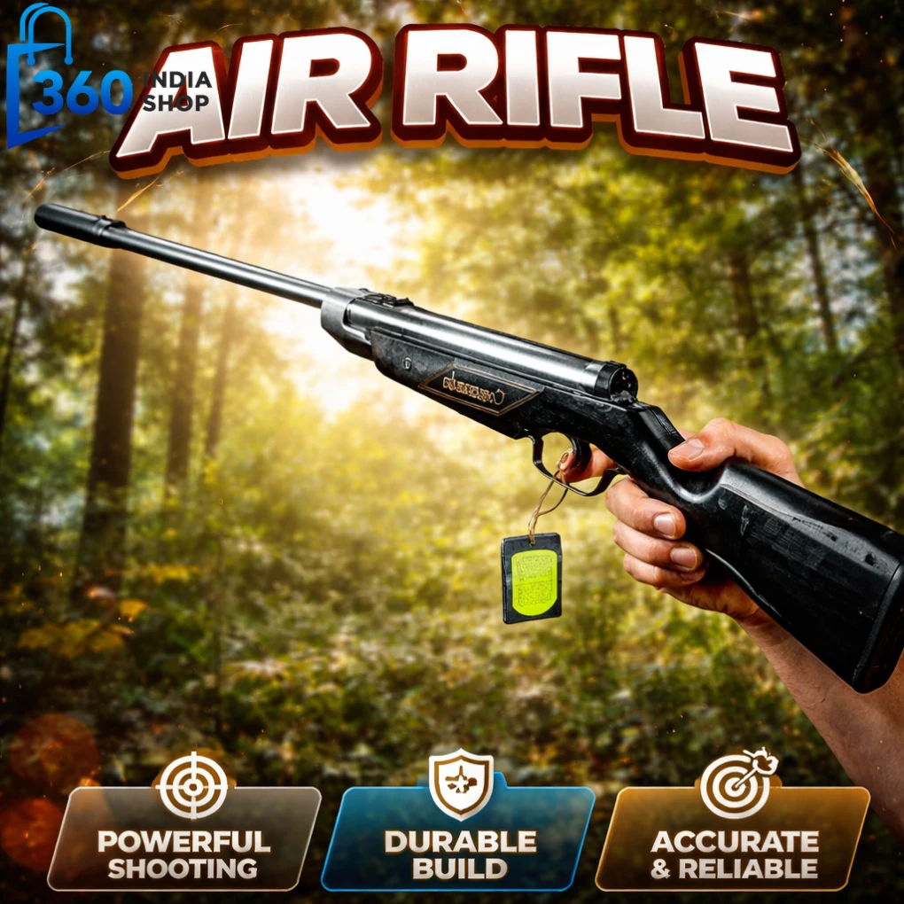 Black Commando Air Rifle | Best For Baloon Shooting | 50 Mtr Range
