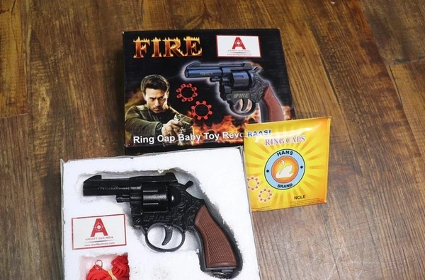 Ring Cap Revolver Full Body Metal Fire Gun For Diwali & Kids