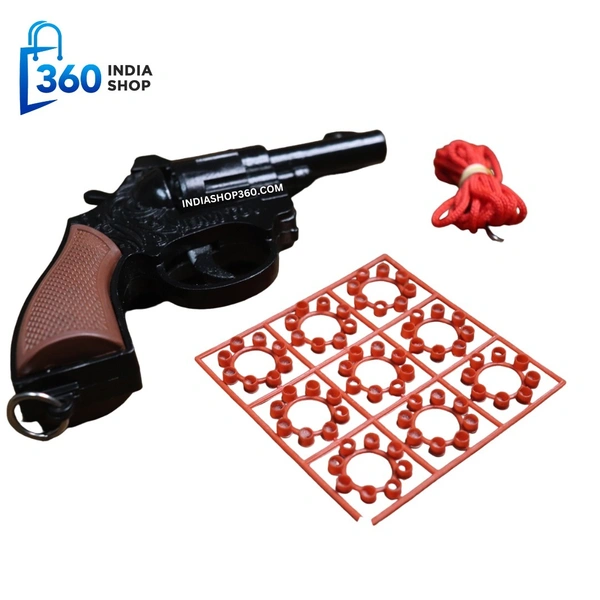 Ring Cap Revolver Full Body Metal Fire Gun For Diwali & Kids
