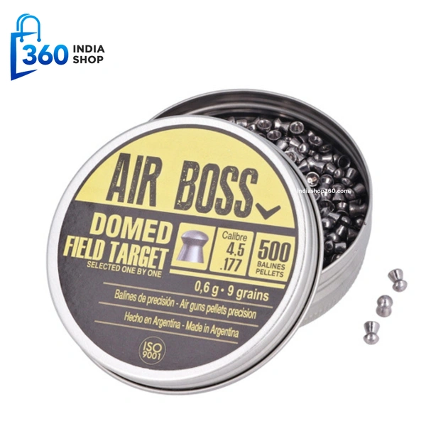 Apolo Air Boss Domed Field Target AirGun Pellets 0.177/4.5 mm, 500 pcs 0.60g/9.0gr