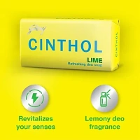 Cinthol Lime Refreshing Deo Soap, 100 g ( Buy 4 get 1 free )