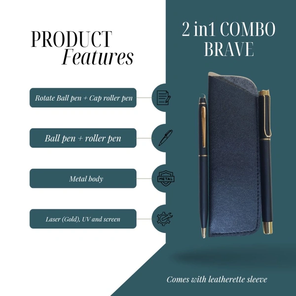 2 In 1 Pen Gold Combo Brave