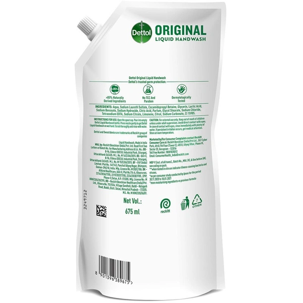 Dettol Original Liquid Handwash - 675ml