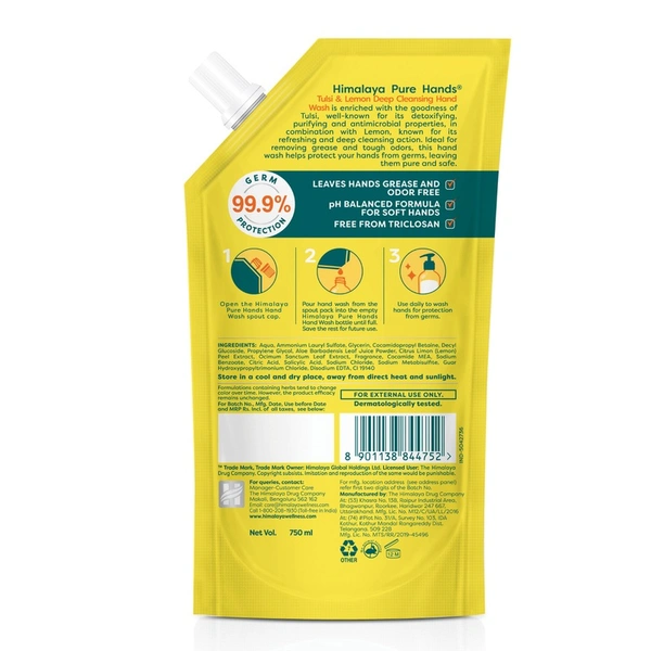 Himalaya Tulsi & Lemon Handwash - 750ml