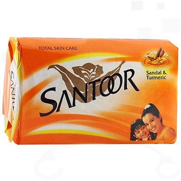 Santoor Sandal & Turmeric Soap - 125g x 4 N
