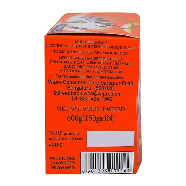 Santoor Sandal & Turmeric Soap 4 N - 150g