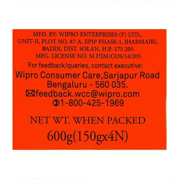 Santoor Sandal & Turmeric Soap 4 N - 150g