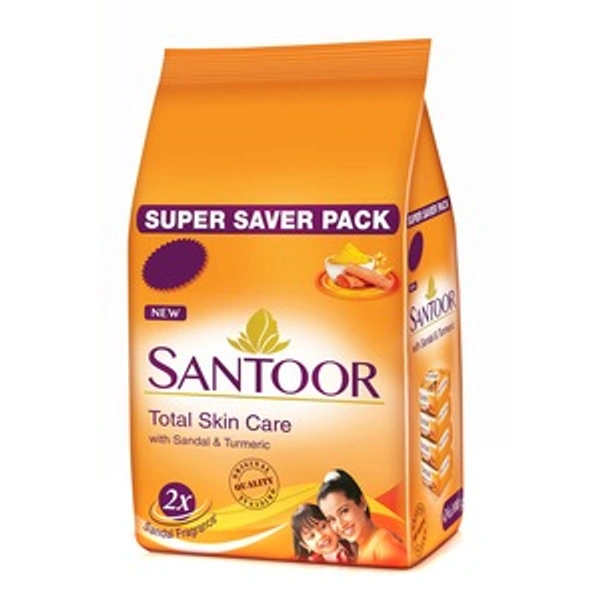 Santoor Sandal & Turmeric Soap 4 N - 100gm each