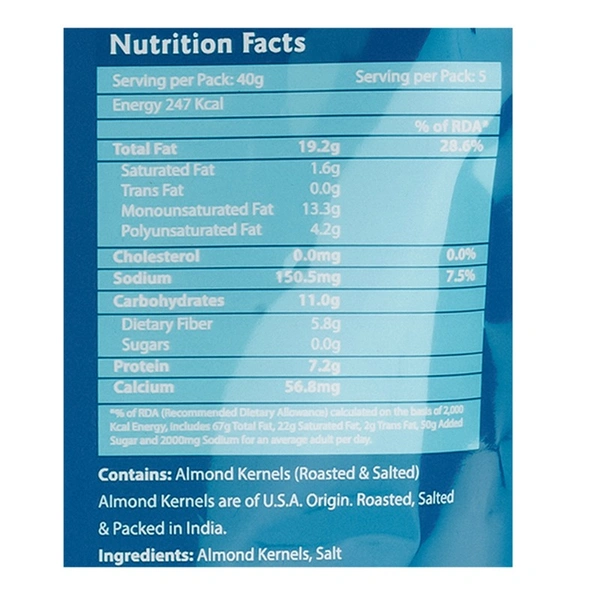 Regency Rosted & Salted Almond - 200g
